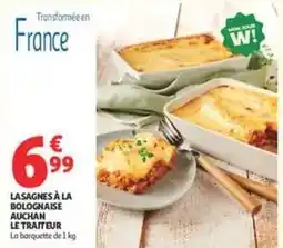 Auchan Supermarché Auchan - lasagnes à la bolognaise le traiteur offre