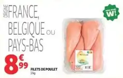 Auchan Supermarché Filets de poulet offre