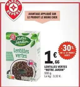 E.Leclerc Express Lentilles vertes offre