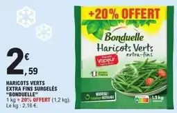 E.Leclerc Express Bonduelle - haricots verts extra fins surgelés offre