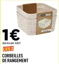Centrakor Corbeilles de rangement offre