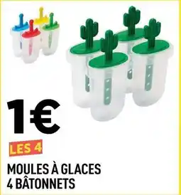Centrakor Moules a glaces 4 batonnets offre