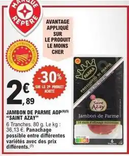 E.Leclerc Express Jambon de parme aop offre