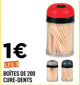 Centrakor Boîtes de 200 cure-dents offre