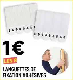 Centrakor Languettes de fixation adhésives offre