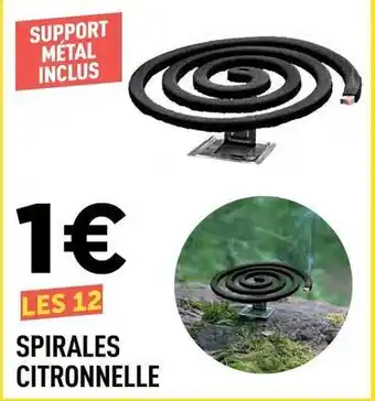 Centrakor Spirales citronnelle offre