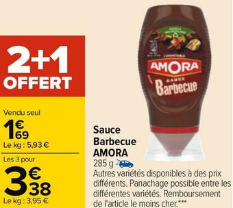 Carrefour Amora sauce barbecue offre