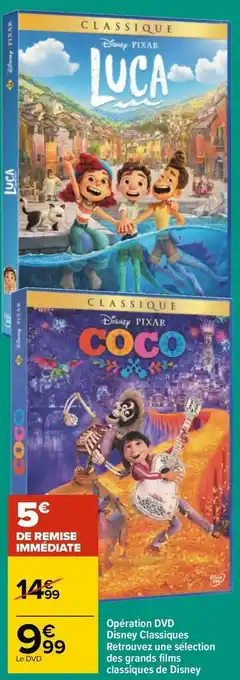 Carrefour Opération dvd offre
