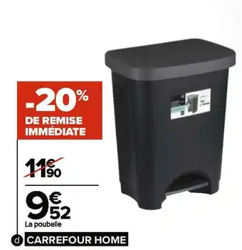 Carrefour Poubelle 24 l offre