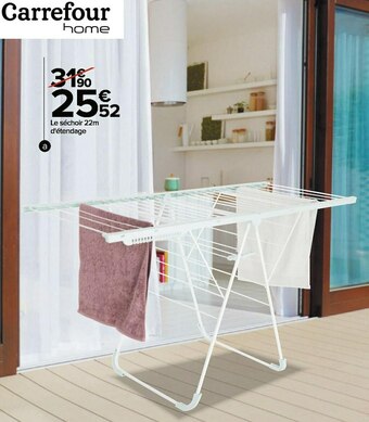 Carrefour Séchoir à poser 22m d'étendage offre
