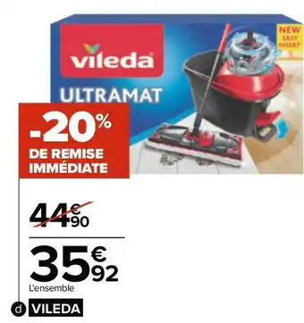 Carrefour Vileda ultramat turbo offre