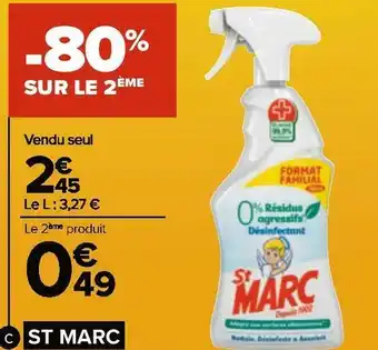Carrefour St marc pistolet nettoyants "format familial" offre