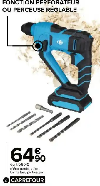 Carrefour marteau perforateur 20v
