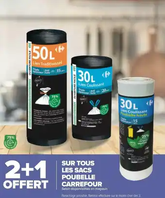 Carrefour Carrefour sur tous les sacs poubelle carrefour offre