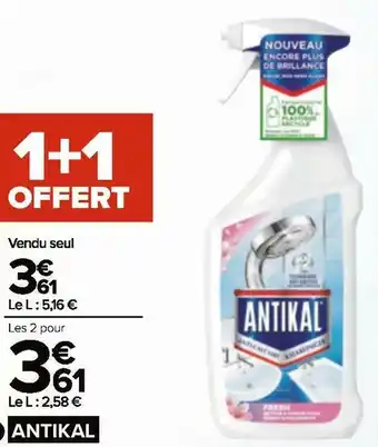 Carrefour Antikal spray anti calcaire offre