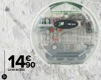 Carrefour Lot de 200 accessoires pour mini outil multifonction offre