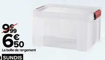 Carrefour Sundis boîte de rangement clip and store offre