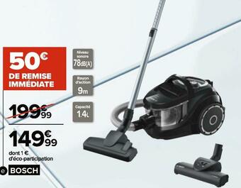 Carrefour Bosch aspirateur sans sac offre