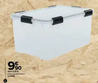 Carrefour Malle de rangement hermétique offre