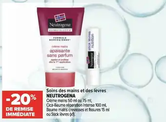 Neutrogena soins des mains et des lèvres neutrogena
