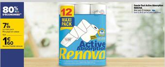 Carrefour Renova essuie-tout active absorption offre