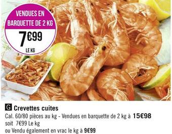 Géant Casino Crevettes cuites offre