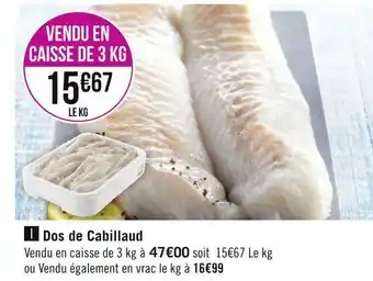 Géant Casino Dos de cabillaud offre