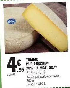 E.Leclerc Tomme pur perche offre
