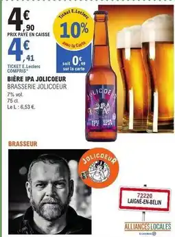 E.Leclerc E.leclerc - bière ipa jolicoeur offre
