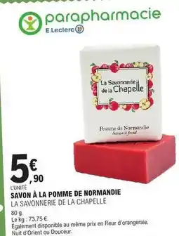 E.Leclerc E.leclerc - savon à la pomme de normandie offre