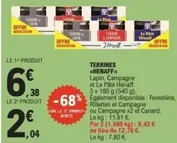 E.Leclerc Hénaff - terrines offre