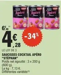 E.Leclerc Saucisses cocktail apero offre