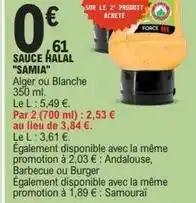 E.Leclerc Samia - sauce halal offre