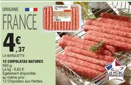 E.Leclerc 12 chipolatas natures offre