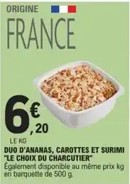 E.Leclerc Duo d'ananas, carottes et surimi offre