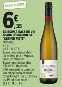 E.Leclerc Gewurztraminer - boisson à base de vin blanc désalcoolisé offre