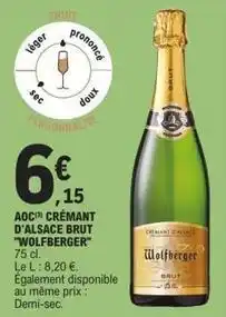 E.Leclerc Brut - aoc crémant d'alsace offre