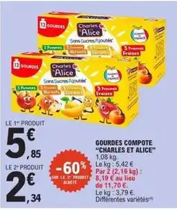 E.Leclerc Gourdes compote offre