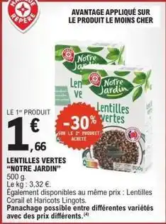 E.Leclerc Lentilles vertes offre