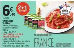 E.Leclerc Charal - carpaccio offre
