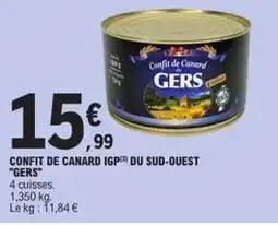 E.Leclerc Canard - confit de igp du sud-ouest gers offre