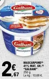 E.Leclerc Galbani - mascarpone 41% mat. gr offre
