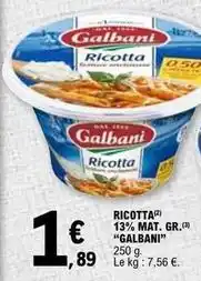 E.Leclerc Galbani - ricotta offre
