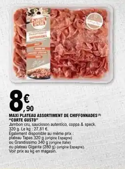 E.Leclerc Maxi plateau assortiment de chiffonnades offre