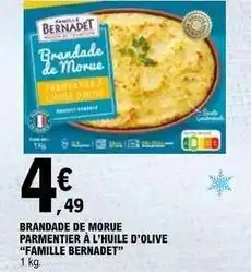 E.Leclerc Brandade de morue parmentier à l'huile d'olive famille bernadet offre