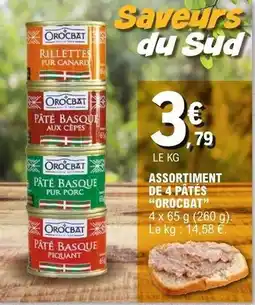 E.Leclerc Canard - assortiment de 4 pates offre