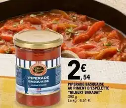 E.Leclerc Piperade basquaise au piment d'espelette offre