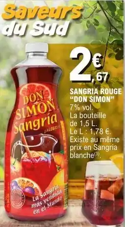 E.Leclerc Simon - sangria rouge don offre