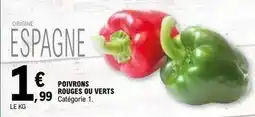 E.Leclerc Poivrons rouges ou verts offre