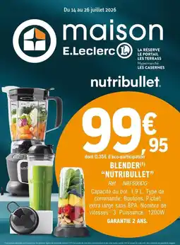 E.Leclerc Nutribullet - blender offre